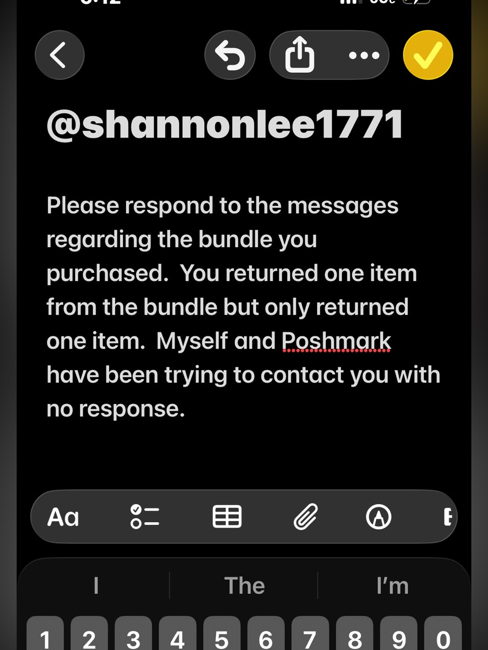 Return items from bundle